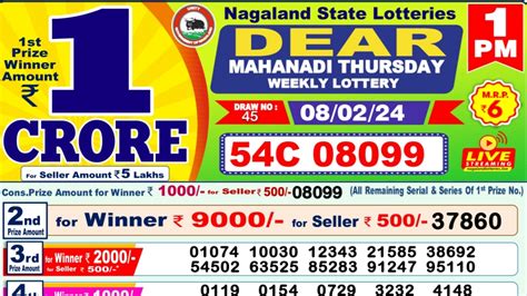 dear lottery result today 1pm 2024 west bengal